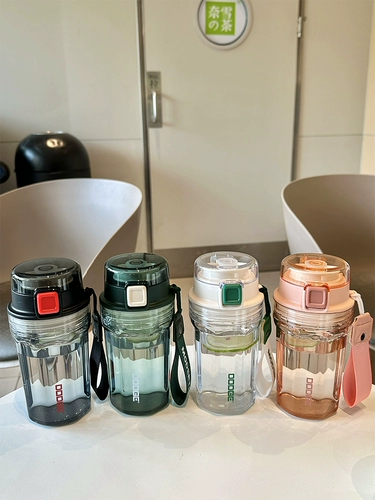 Высококачественная кофейная летняя портативная вместительная и большая пластиковая чайная чашка, простой и элегантный дизайн