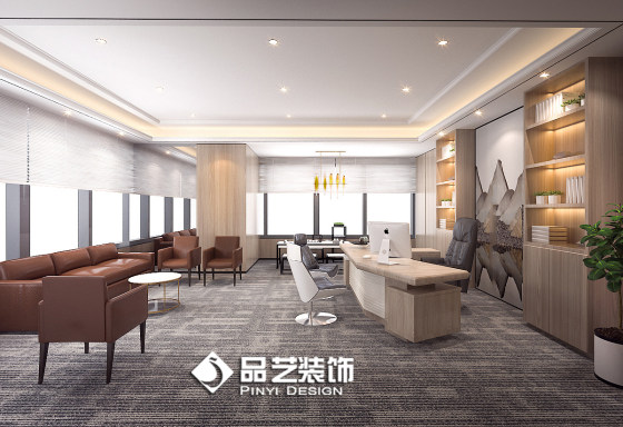 Office corporate brand exhibition hall group headquarters company office building studio school interior decoration design