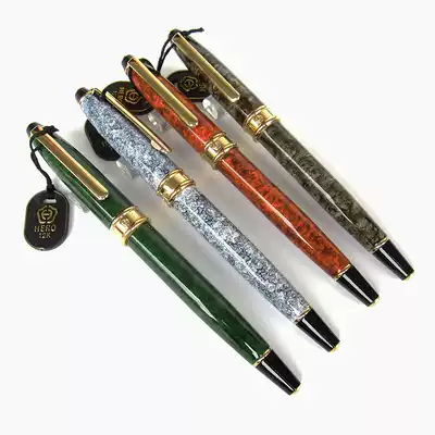 Old pen original hero 640 gold pen 12K gold send Mingjian metal rod gift writing 90s inventory