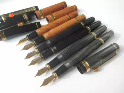 Heilongjiang Youlian 2000 pen spiral cap art bright-pointed thick rod large pen agate inlaid nostalgic old stock