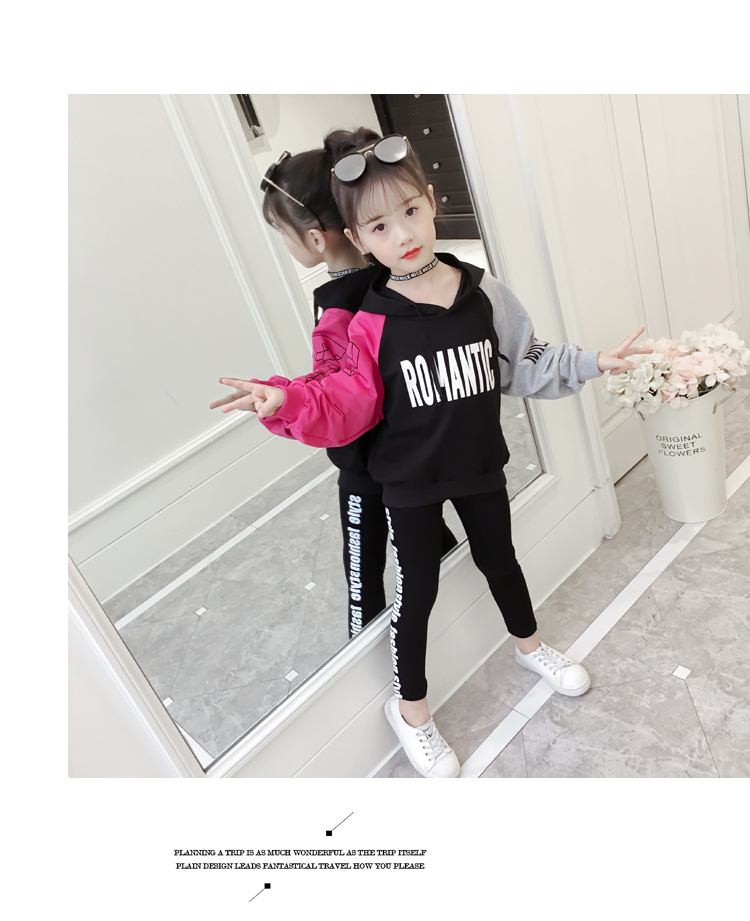 Quần áo bé gái xuân 2019 set đồ mới cho bé phiên bản Hàn Quốc của váy thủy triều cho bé gái lớn thời trang hai mảnh shop đồ trẻ em