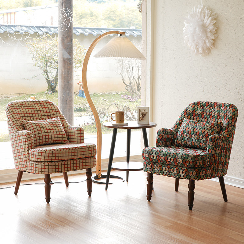 Balcony Casual American Small Table And Chairs Group Home Light Lavish Small Family Style Retro Two Chairs One Table Tea Table Three Suits