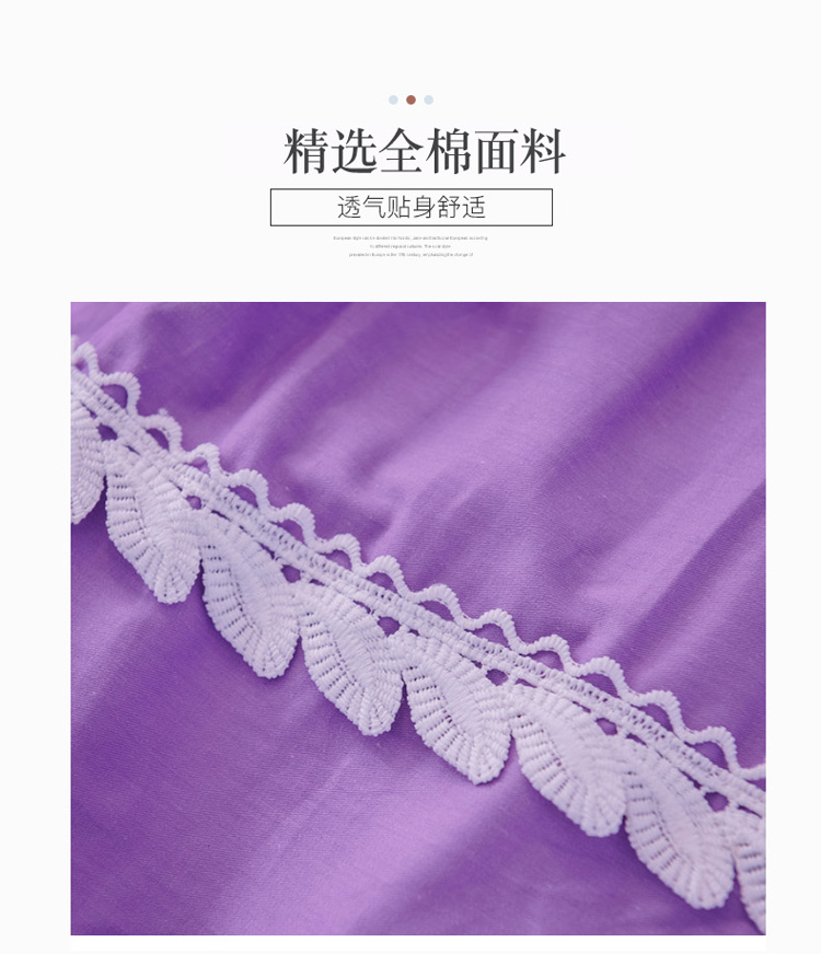 Váy ren kiểu Pháp công chúa cotton váy đơn mảnh cotton màu rắn loại váy ruffle bed cover bed sheet cover trượt - Váy Petti giường váy