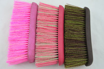 Brosse à poils longs brosse à poils brosse à poils longs avec manche en caoutchouc outil de brossage pour chevaux brosse à poils fournitures équestres