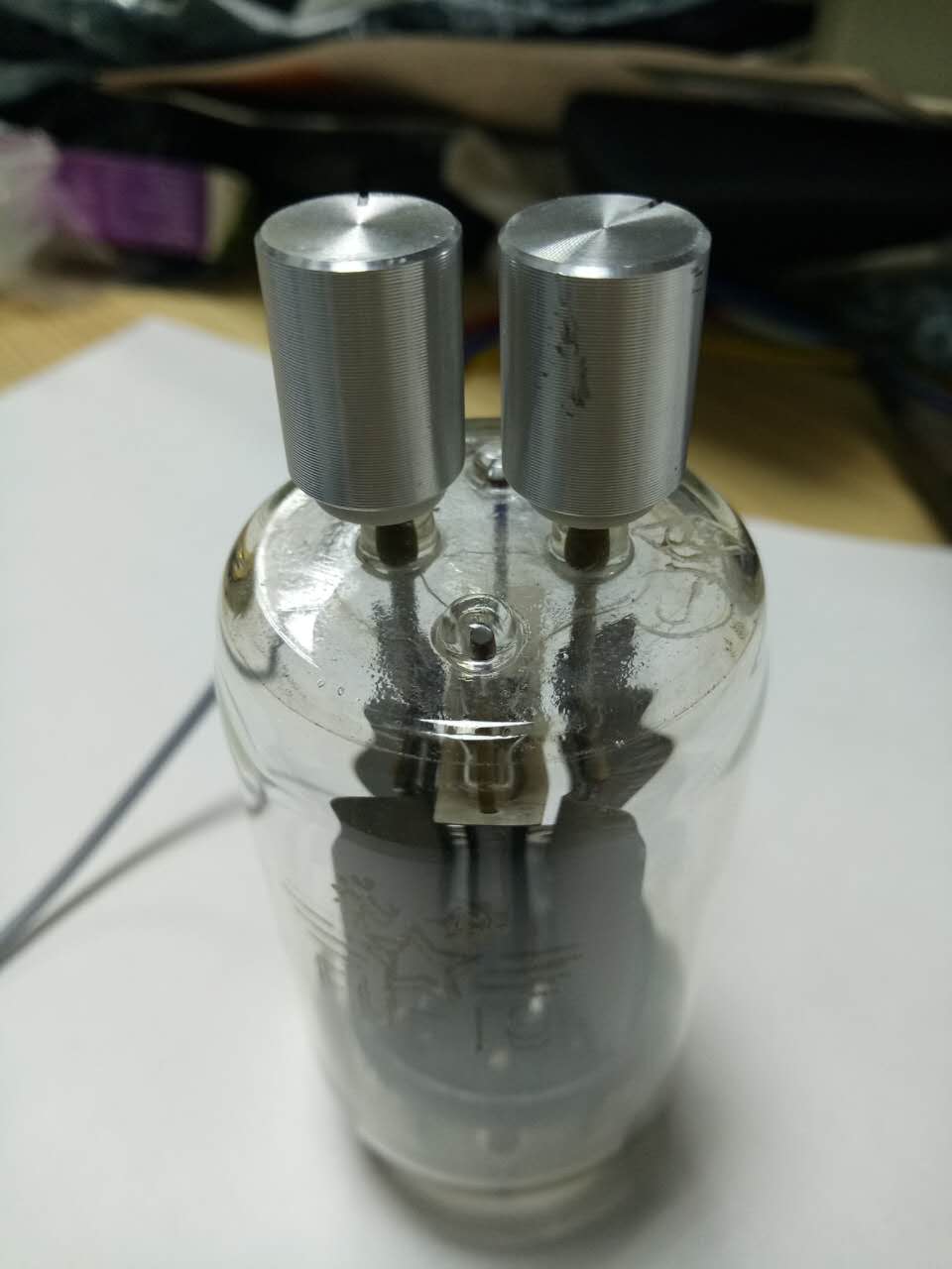 Electronic tube cap for biliary power amplifier with shielded wire FU19 FU29 832A FU32