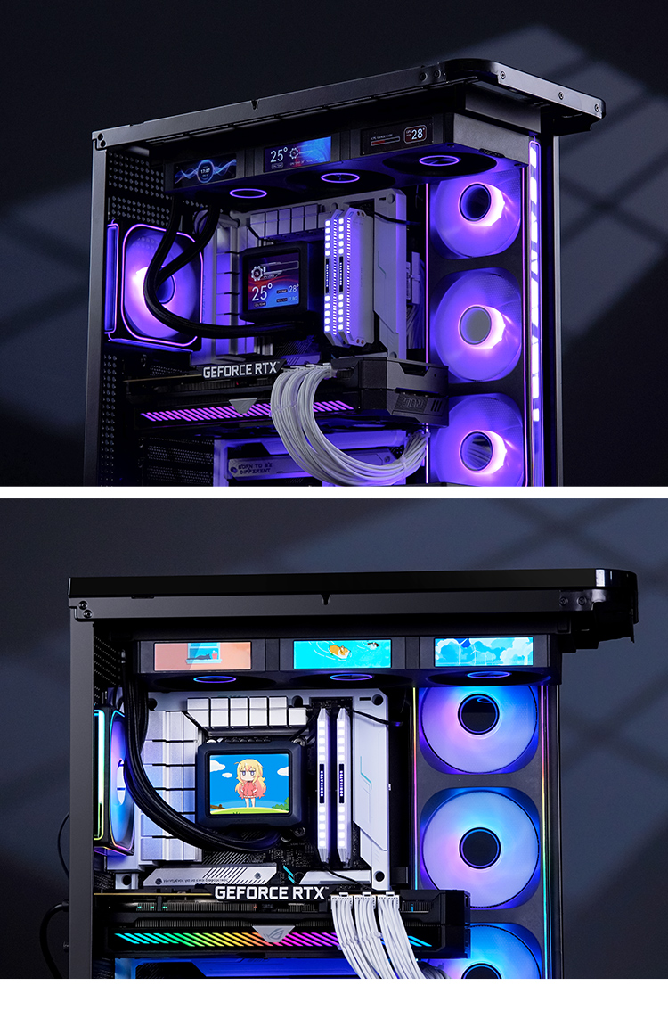 JONSBO乔思伯TF3-360SC屏显一体式水冷ARGB风扇电脑360水冷散热器插图18