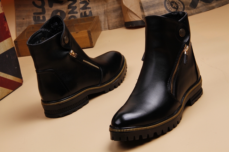 British Martin boot nam Phiên bản Hàn Quốc của giày cao gót mũi nhọn Xu hướng giày nam cao giúp ấm áp mùa thu và mùa đông giầy cổ cao nam
