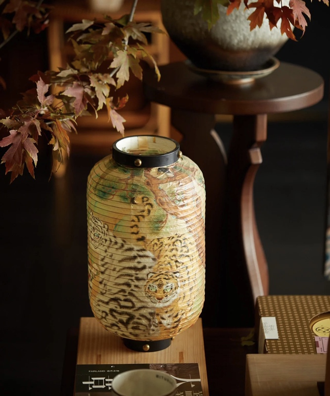 Two Tigers X Twenty-Three Oriental Aesthetics Traditional Handmade Paper Lantern Decorative Lanterns with Auspicious Meanings Table Lamp Two Tigers X Twenty-Three Oriental Aesthetics Traditional Handmade Paper Lantern Decorative Lanterns with Auspicious Meanings Table Lamp