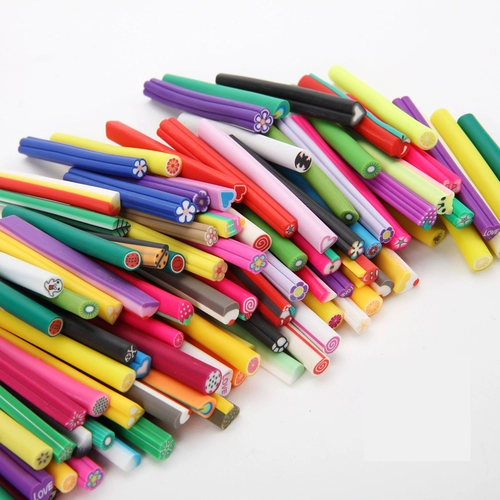 Глина для маникюра, украшение для ногтей, DIY, в цветочек