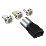 Магнитный адаптер-переходник типа C «три в одном» подходит для передачи данных зарядки ip Android type-c.