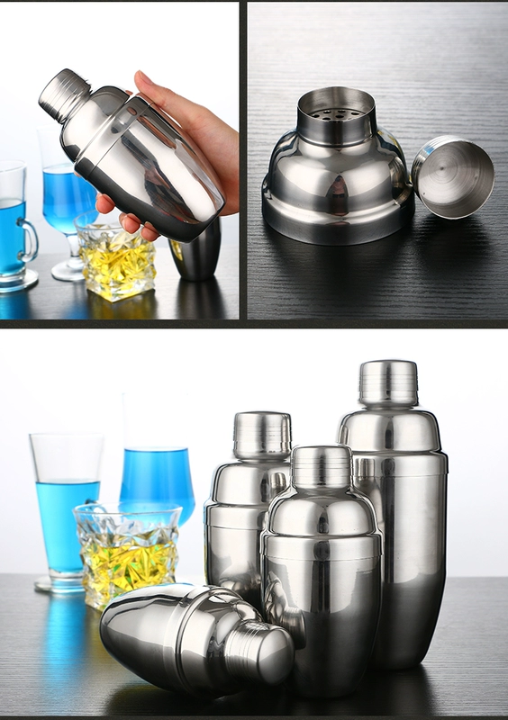 Thép không gỉ shaker cocktail Xueke cup Xueke nồi bar rượu cocktail cocktail bộ công cụ