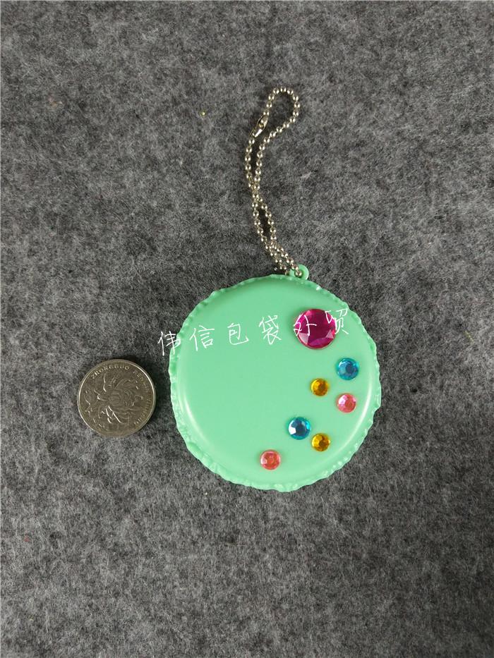 Foreign trade original single tail Japanese double-sided mirror mini portable cosmetic mirror flip-up portable simple round trumpet