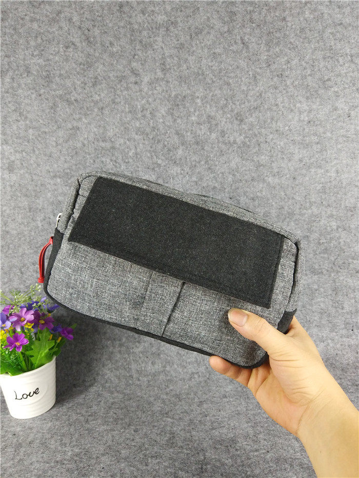 Foreign Trade original single tail container gift RG makeup bag neutral large capacity linen wool pack