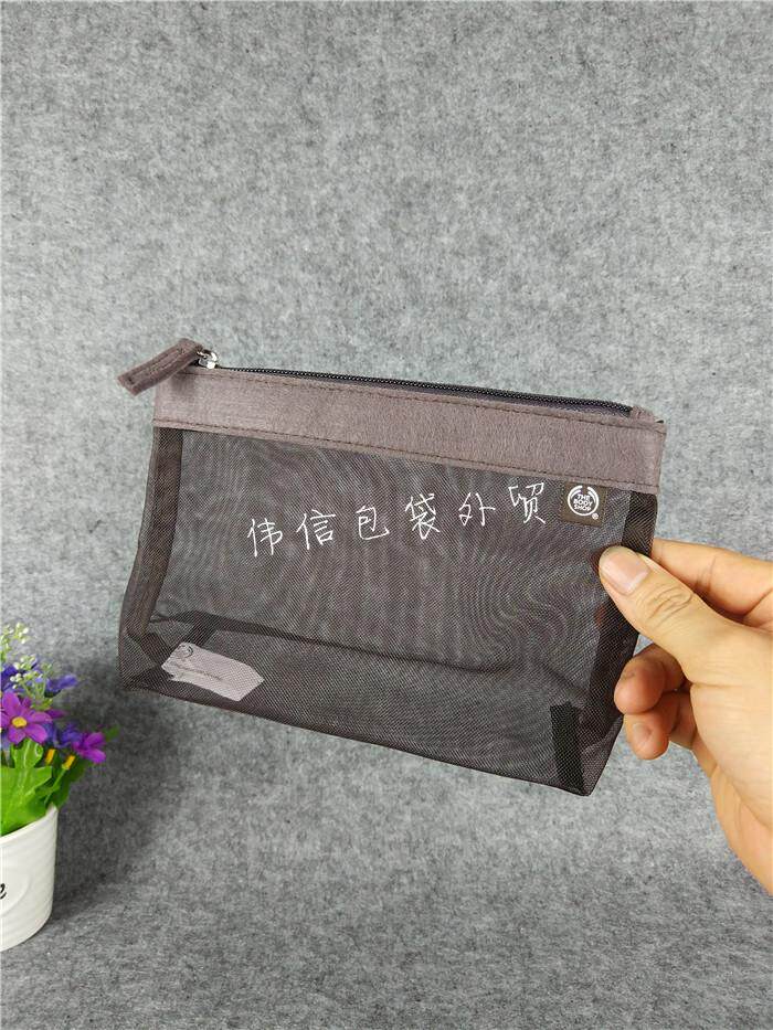 Foreign trade original single tail goods exported to the United States gauze cosmetic bag large-capacity clutch simple portable storage bag