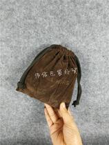 Foreign Trade Original Single Tail Stock Draw Rope Bag Small Number Suede Bouquet Pocket Gift Bag Portable Cashier Bag Multifunction Finishing Bag