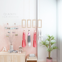Simple ins wind clothing store Childrens clothing store display rack hanging clothes hanging ring hanging window decoration rack hanger