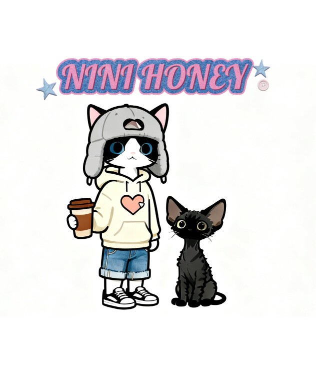 NINI 蜜糖家德文猫的服装店的LOGO