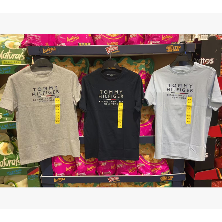 Costco Sam's Club Purchasing Service for Tommy Men's Letter Logo Short-Sleeve T-Shirt