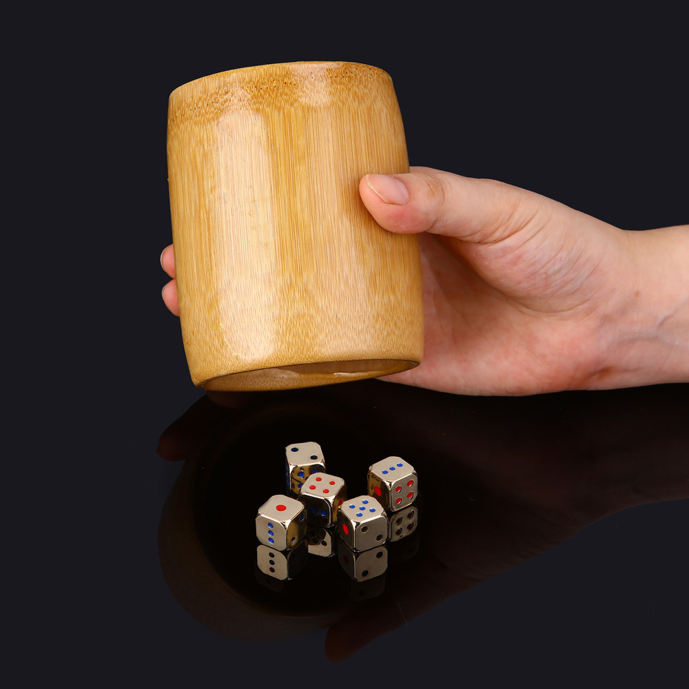 Natural bamboo and wood screen cup Screen tube KTV dice cup Bar supplies Shake color tube color dice shake cup Throw cup color cup