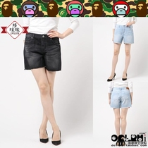 Japanese BAPE APE HEAD DENIM SHORTS Tide brand apes women DENIM SHORTS 0914