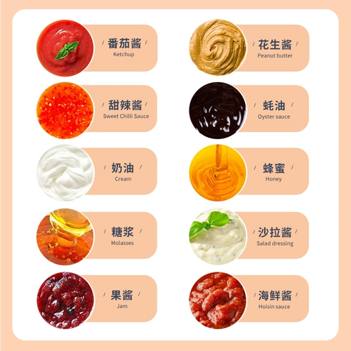 В 11 -летнем магазине, 20 цветовых сжимания соуса, бутылочка, кухонная приправа, бутылочная бутылка томатный соус, пластиковый соус, может сжать бутылку с бутылкой для бутылки соуса бутылка соуса бутылка