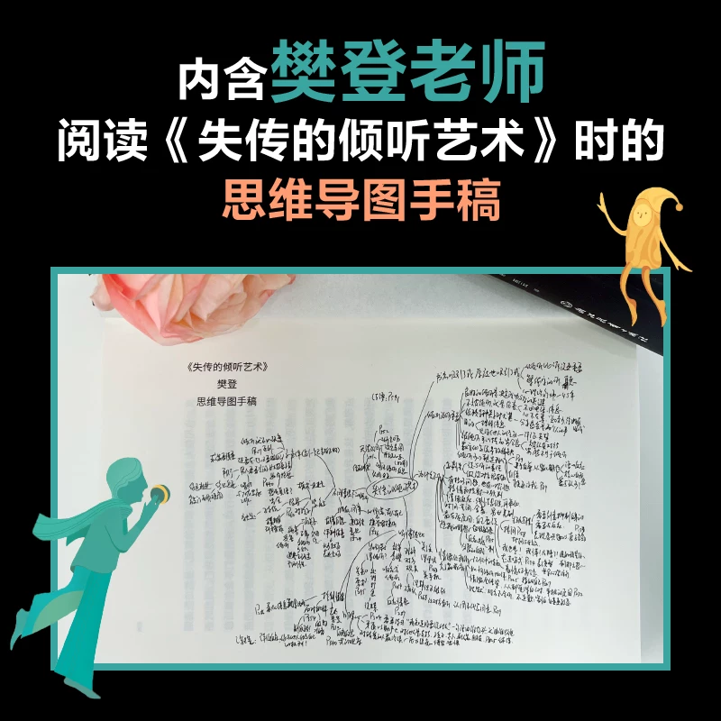 Книги издательства Zhejiang Education Press: подлинное издание сборника по саморазвитию «Lost listening art Michael P Nichols Martha B Strauss Self-help listening guide with supporting exercises containing mind map manuscript» с сопровождающими упражнениями, рукопись, содержит карту ума
