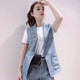 2020 mùa hè ăn mặc mới rắn màu vải lanh tay Suit Coat Vest nữ OAmasch Cờ nữ