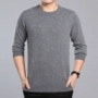 Áo len cashmere thành phố Ordos nam cổ tròn dày mùa đông áo len mới nam đầu áo len nam trung niên áo da nam