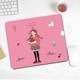 Fresh, cute and comfortable overlock mouse pad square cartoon anime trumpet thickened computer office smooth desktop pad