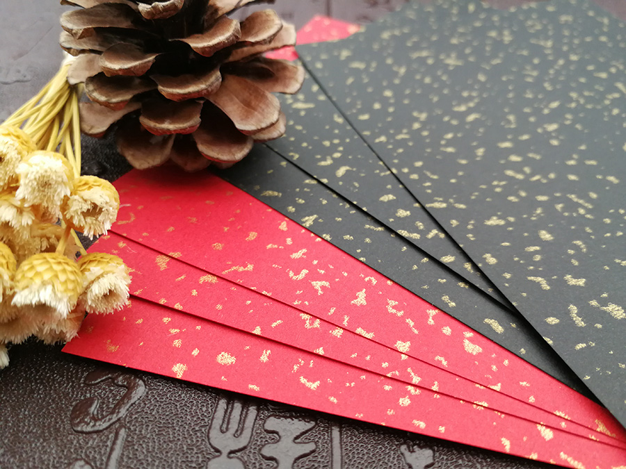 (Gufeng) Dark Large Sprinkle Gold Thin Sheet Rubber Stamp Paper Jam Special Paper Design Handmade Postcard DIY
