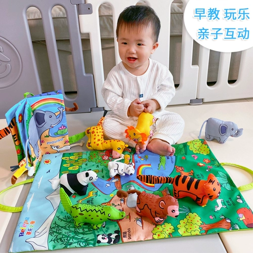 Трехмерная книга из ткани, игрушка, 0-3 лет, раннее развитие, можно грызть, можно отрывать