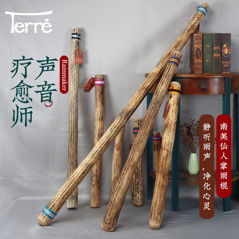 Terre rain stick cactus rain stick imitation rain ASMR sound healing yoga meditation devotional national instrument