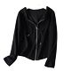 ເສື້ອຢືດກະໂປ່ງກະໂປ່ງແອວກະທັດຮັດສາຍຮັດສາຍຄໍສຳລັບຜູ້ຍິງ 2024 ພາກຮຽນ spring ແບບໃຫມ່ neat wear-resistant slim sweatshirt thin W260