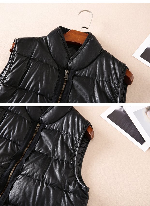 Dày cổ điển hoang dã mùa đông nữ dài không thấm nước áo vest không tay cotton áo khoác WC3106 vest nữ hàn quốc