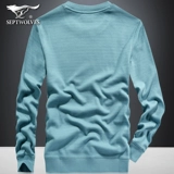 Septwolves, Tide, лонгслив, демисезонный трикотажный свитер, круглый воротник