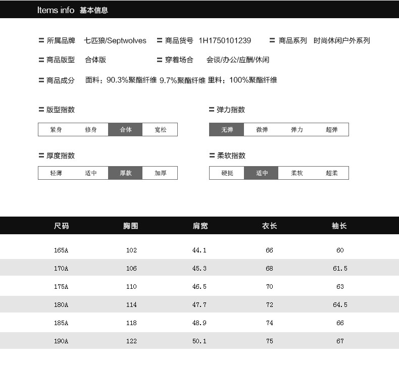 Blouson homme SEPTWOLVES    manches longues - Ref 3118945 Image 15