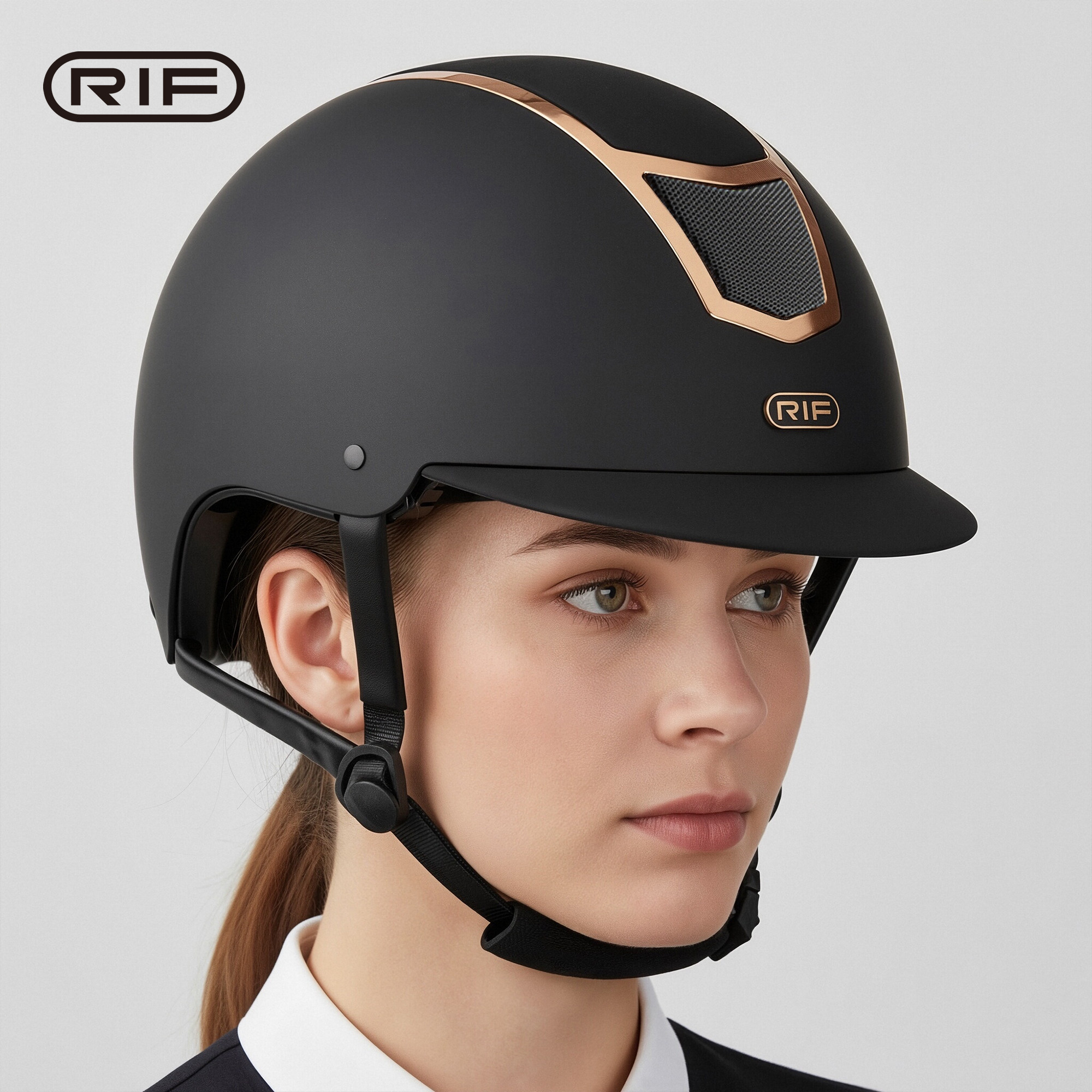 Equestrian training safety guardian: rif equestrian helmet