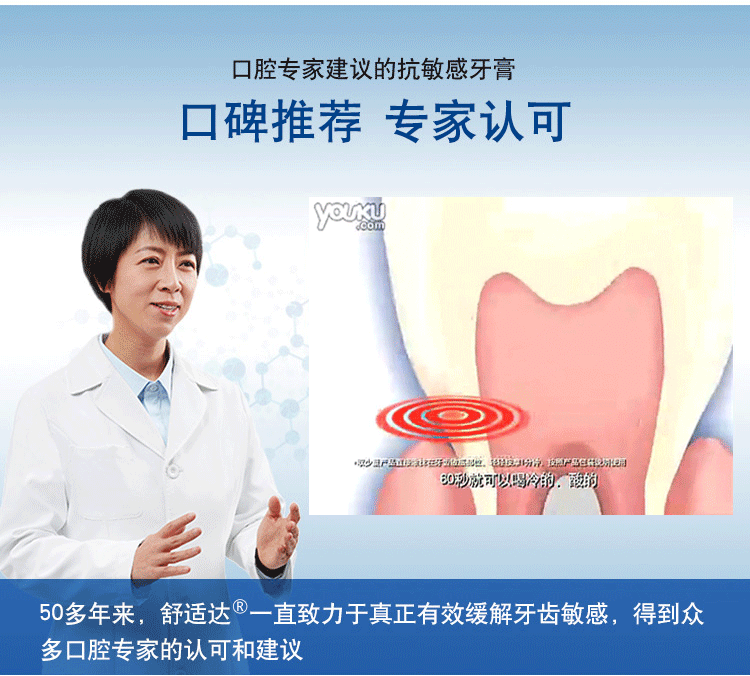 热销60万套 舒适达 抗敏感护齿牙膏 120g*4支 图9