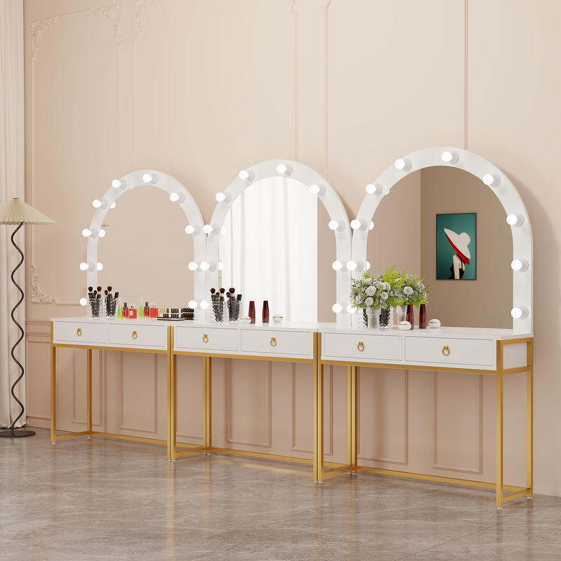 Makeup Table for Photo Studio, Makeup Studio, Wedding Shop, Photo Shop, Beauty Salon Dressing Table with Light