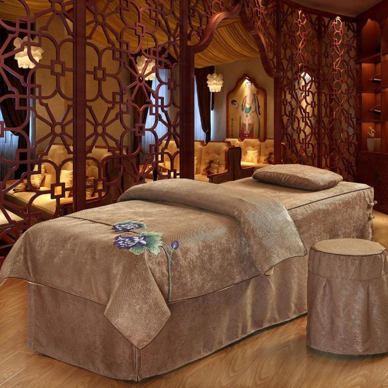 Mới cao cấp vẻ đẹp giường bao gồm bốn bộ massage vẻ đẹp cơ thể giường bốn bộ thẩm mỹ viện có thể được tùy chỉnh