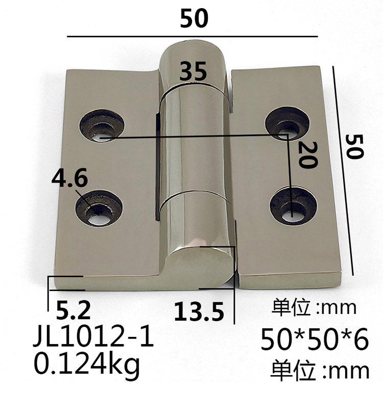 304 stainless steel thickened heavy hinge mechanical equipment 40mm 40mm 50mm 6mm stainless steel industrial hinges