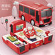 Children's toy car bus school bus steering wheel baby music story inertia police car boy transformation toy
