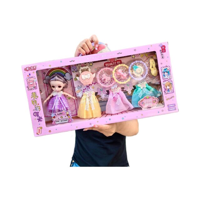 Barbabe Doll Simulation Princess Girl Pretend Play Gift Box Set Toy Institution Enrollment Gift