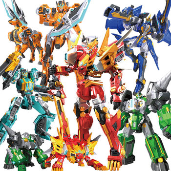 Authentic Steel Flying Dragon 3 Mountain and Sea Divine Beast Record Assembled Mecha Boy Transformation Robot King Kong Children's Toy