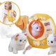 Chaosheng Electric Children's Stuffed Bunny Toy Can Bark and Walk Puppy Kitten Trolley Box Cute Pet Gift