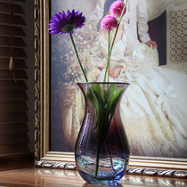 (Thousand Mu En special price) artificial blown colored glass vase European vase foreign trade decoration ornaments