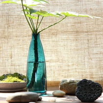 (Thousand Mu En special price) artificial mouth blown stained glass vase European style vase decorative ornaments