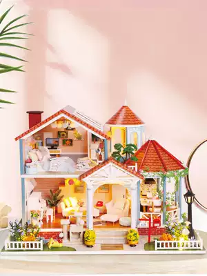 Hongda diy cottage Glass time handmade assembly model small house creative boys day gift girls
