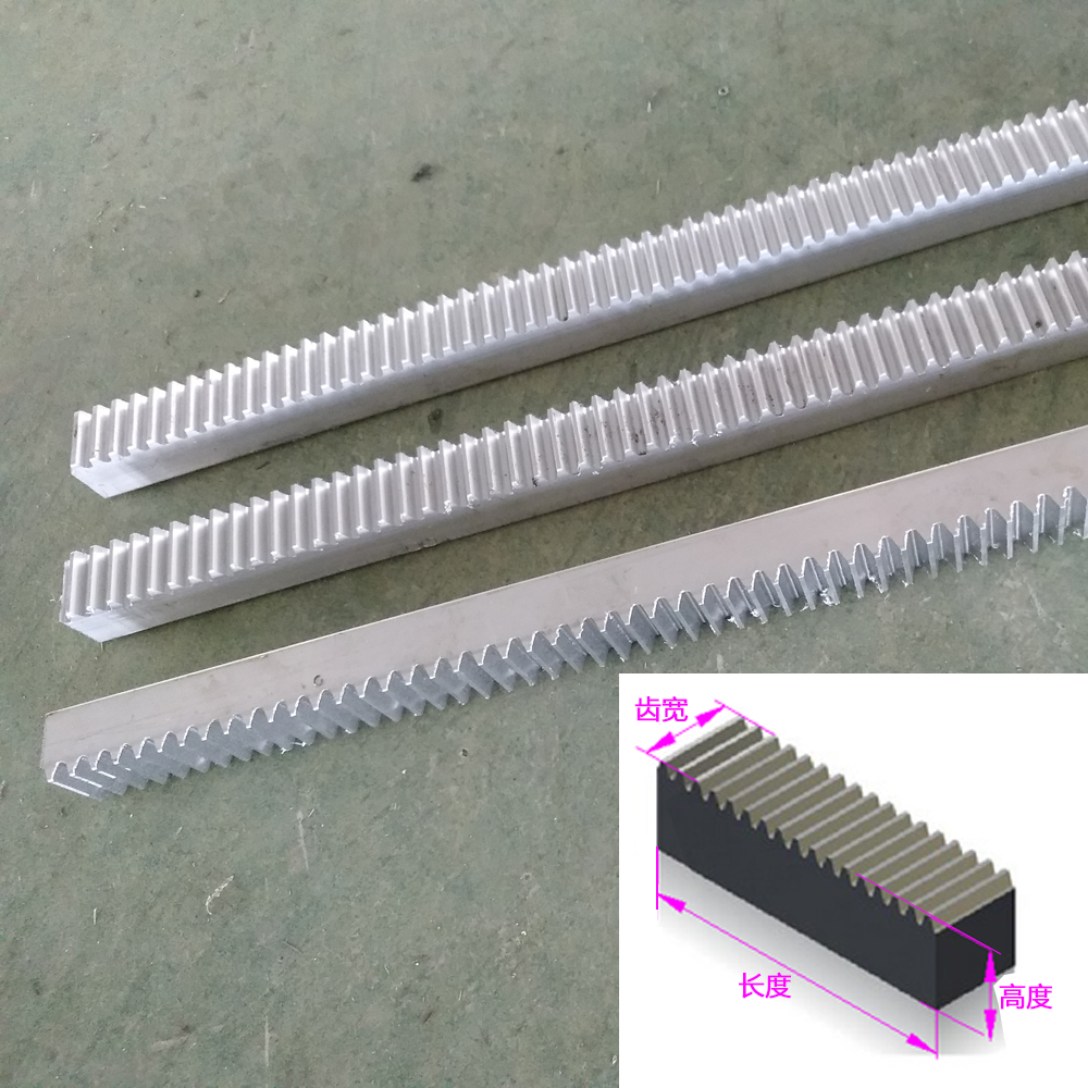 Aluminum alloy 0-5 mol. 0 5m straight gear rack avionics hard aluminum 6061 transmission accessories rail