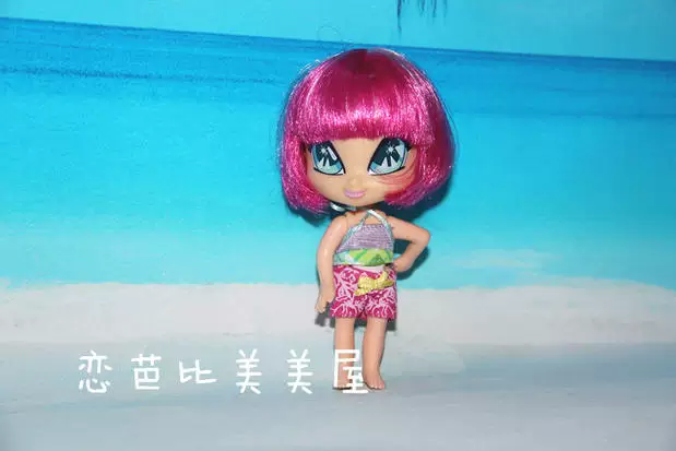 Мини-кукла (Bandai) в стиле WinX Q-версии с крылышками, 9 см, варианты розовый/красный